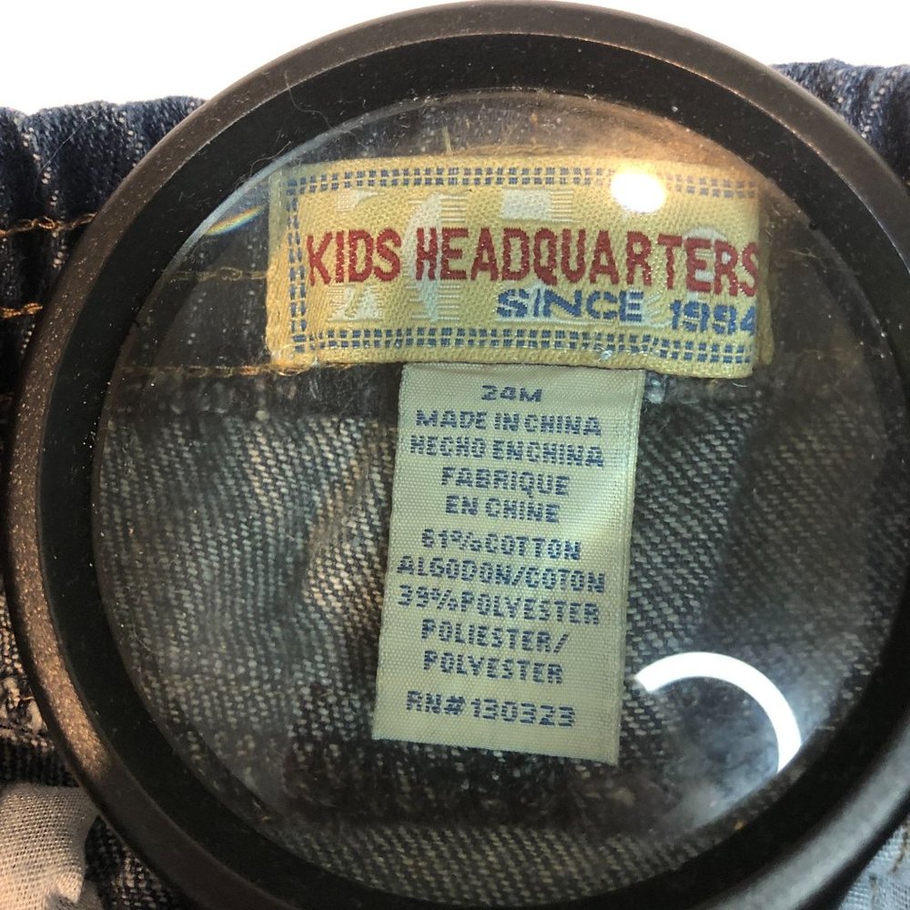 Kids Headquarters Denim Jeans Blue With Pockets Pull On Size 24M - Picture 14 of 15